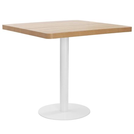 Világosbarna MDF bisztróasztal 80 x 80 cm